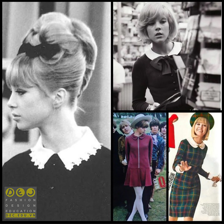 Pattie Boyd mang táo cổ Peter trong phim A Hard Day's Night